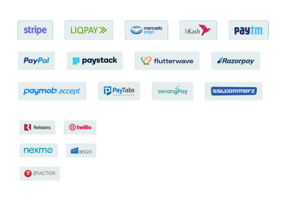 Integrate Essential Payment and SMS Gateways